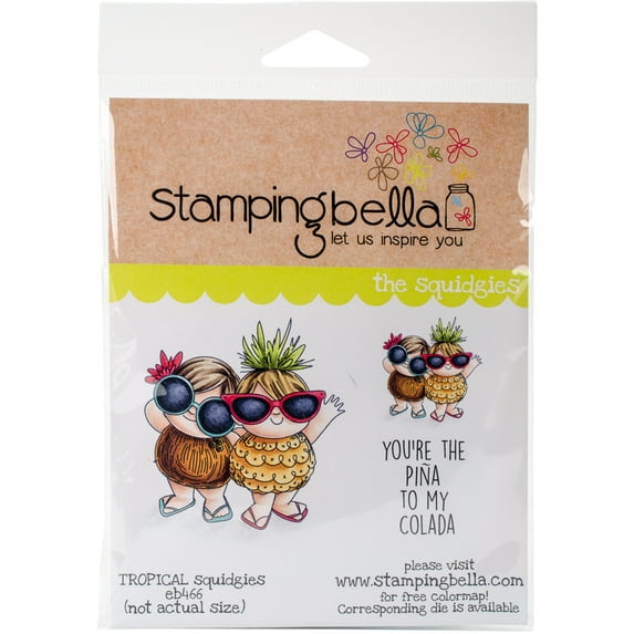 Stamping Bella Cling Stamps-Tropical Squidgies