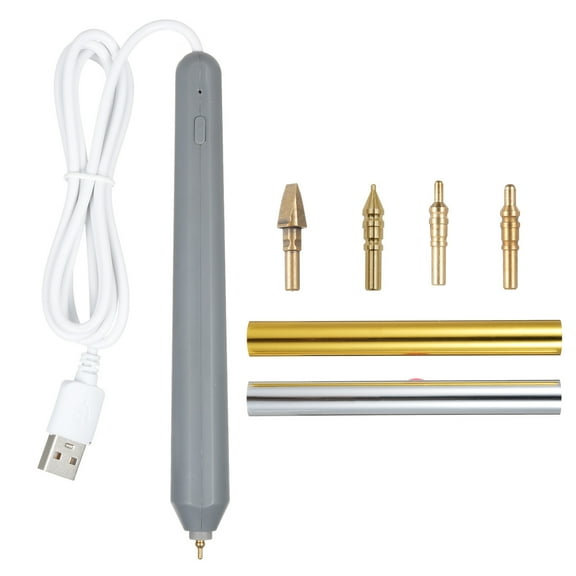Stamping pen,Heat Pen Tool Usb Heat Pen Pens Set Usb Pen Tool Silver Heated Pens Set With Usb Cable Set Usb Heat Pen With Usb Eryue Dsfen Craft D Pen