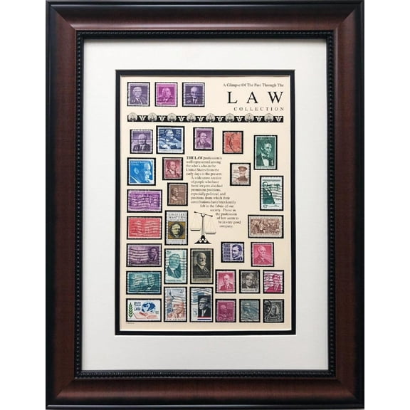 Stamps "Law Collection" Framed Stamp Art Generic