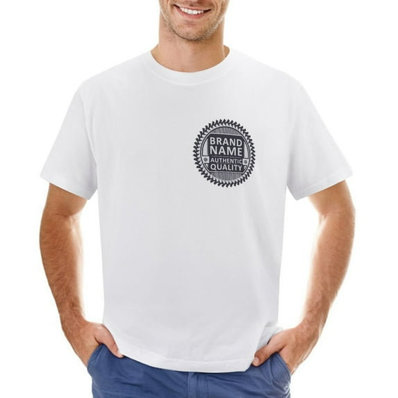 Stamps Vintage T-shirt Mens Cotton Classic Crewneck Short Sleeve Tees Unisex White XL