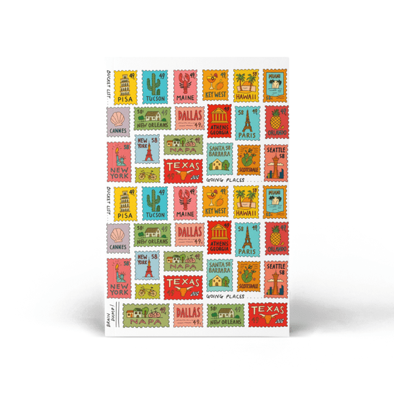 Stamps and Stories Design Diary Journal, 50 Pages