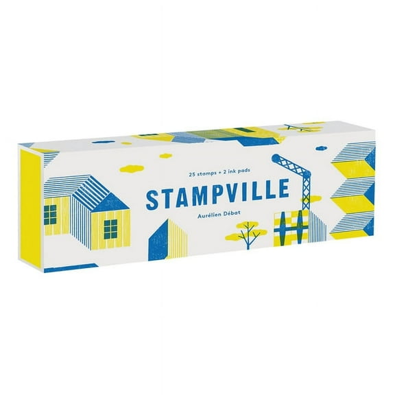 Stampville : 25 stamps + 2 ink pads (Kit)