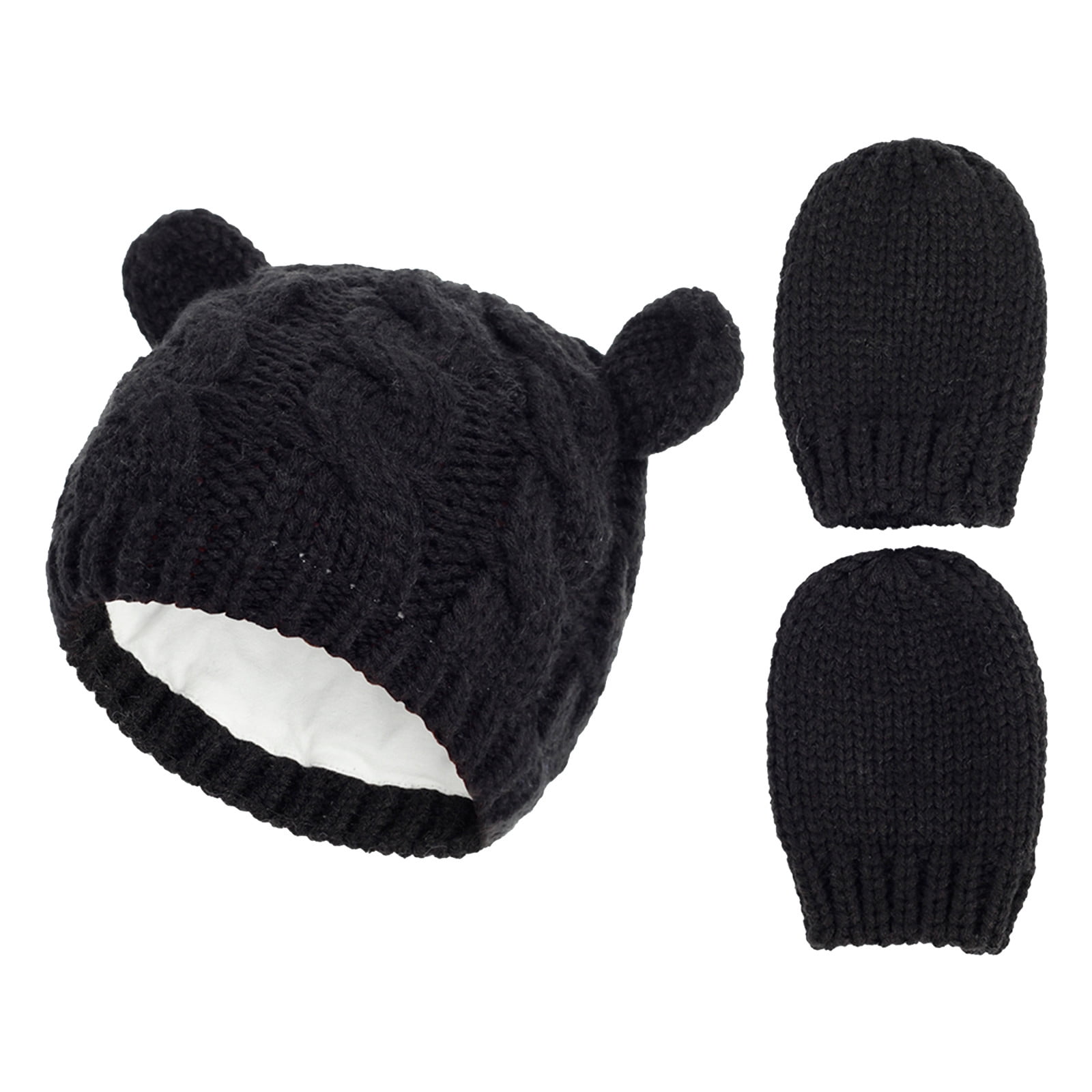 Stamzod 018 Months Kids Winter Hats And Gloves Sets Clearance Newborn