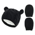 Stamzod 018 Months Kids Winter Hats And Gloves Sets Clearance Newborn Baby Beanie For Boy Girl
