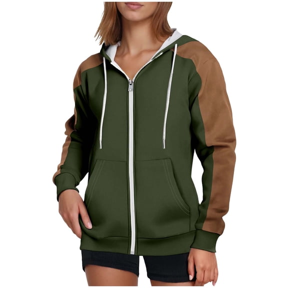 Stamzod 2025 Fashion Fleece Pullover Women Men Hoodies Unisex Thick Warm Oversized Hoodie with Pocket Winter Hooded Sweatshirts for Couple Army Green B XXL