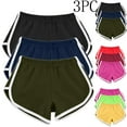 thumbnail image 1 of Stamzod 3 Packs Women's Athletic Shorts Plus Size Soft Lounge Shorts Dolphin Workout Running Gym Yoga Shorts Hot Pink G XL, 1 of 8