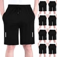 thumbnail image 1 of Stamzod Athletic Gym Shorts Men Basketball Running Workout Shorts with Pockets Men's Clothing Black U L, 1 of 10
