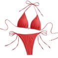 thumbnail image 1 of Stamzod Bikini Sets for Women 2 Piece Cheeky High Cut Bathing Suit Summer Beach Swimwear 2026 Swim Suits Red-3 L, 1 of 8