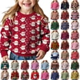 thumbnail image 1 of Stamzod Boys Girls' Pullover Sweaters Fall Winter Long Sleeve Crewneck Cable Knit Sweater Size 10-12 Kids Christmas Sweater, 1 of 10