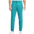thumbnail image 1 of Stamzod Business Casual Pants for Men Fashion Solid Color Flat Front Stretch Work Pants Officewear Lounge Loose Fit Dress Pants for Men with Pocket Sky Blue XXXL, 1 of 6