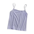 thumbnail image 1 of Stamzod Camisoles for Women for Under Clothes Spaghetti Strap Basic Tank Tops Trendy 2026 Purple Free Size, 1 of 6
