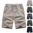 thumbnail image 1 of Stamzod Cargo Shorts for Men Cotton Casual Athletic Shorts with Pocket Outdoor Travel Work Shorts Fishing Golf Purple XXL, 1 of 9