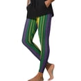 thumbnail image 1 of Stamzod Carnival Leggings for Women Strip Print Fitness Yoga Pants Casual Stretch Workout Leggings for Women Multicolor Q XL, 1 of 9
