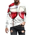 thumbnail image 1 of Stamzod Christmas Graphic Tees Men Round Neck Long Sleeve Shirts for Men Christmas Gifts White-1 L, 1 of 5