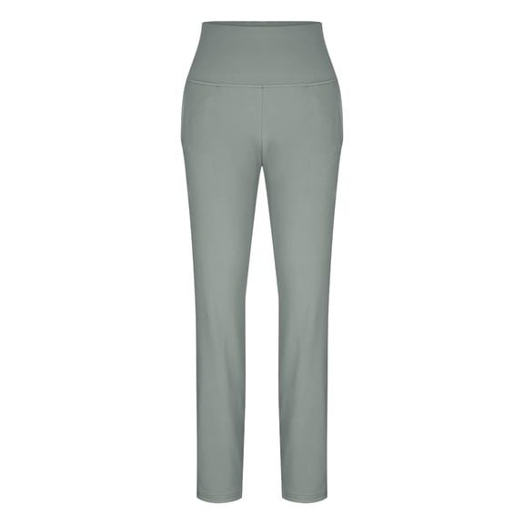 Stamzod Fall Pajamas Women Solid Color Straight Soft Leggings Casual Sleepwear Women's Lounge Pants Gray L
