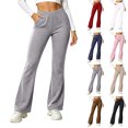 thumbnail image 1 of Stamzod Flare Leggings for Women High Waisted Bell Bottom Sweatpants Casual Workout Pants with Pockets, 1 of 8