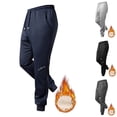 thumbnail image 1 of Stamzod Fleece Athletic Pants for Men Solid Color Thicked Warm Drawstring Jogger Pants Men Casual Plus Size Sweatpants with Pockets Dark Gray-5 M, 1 of 4