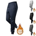 thumbnail image 1 of Stamzod Fleece Athletic Pants for Men Solid Color Thicked Warm Drawstring Jogger Pants Men Casual Plus Size Sweatpants with Pockets Dark Gray-5 XXL, 1 of 4