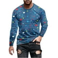 thumbnail image 1 of Stamzod For Men Harajuku Mens T Shirts Long Sleeve Clearance Men Clothes Pullover Men's Clothing Color Heart Print Men Plus Size Streetwear Shirts, 1 of 5