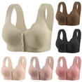 thumbnail image 1 of Stamzod Front Closure Bras for Older Women Wireless Push Up Bra Seamless T Shirt Bra No Underwire Everyday Bras, 1 of 5
