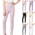 thumbnail image 1 of Stamzod Girls Leggings High Waisted Slim Fit Yoga Pants Kids Stretchy Pull-On Pants Girl Clothes 5-6Years, 1 of 7
