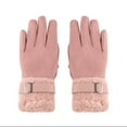 thumbnail image 1 of Stamzod Gloves for Women Cold Weather Thicked Warm Pink Winter Gloves for Cycling Hiking Pink C Free Size, 1 of 3