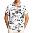 thumbnail image 1 of Stamzod Hawaiian Shirts for Men Short Sleeve Summer Beach Shirts Casual Button Down Aloha Shirt White XXL, 1 of 6