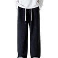 thumbnail image 1 of Stamzod Jeans for Men Fashion Vintage Solid Color Straight Wide Leg Jeans Pants Casual Loose Denim Baggy Sweatpants for Men with Pocket Black XXL, 1 of 4