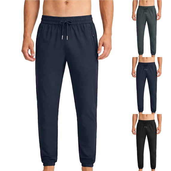 Stamzod Joggers for Men with Pockets Elastic Waist Athletic Joggers Loose Fit Gym Workout Sweatpants Gray B XXXXXL