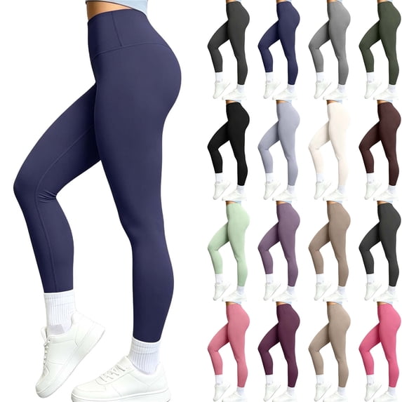 Stamzod Leggings for Women Tummy Control Stretchy Butt Lifting Leggings High Waisted Workout Gym Yoga Pants Activewear