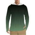 thumbnail image 1 of Stamzod Lightweight Hoodie Men Summer Long Sleeve Fishing Shirt with Pocket Casual Solid Color Outdoor Athletic Hiking Camping Rash Guard for Men Army Green M, 1 of 7
