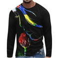 thumbnail image 1 of Stamzod Long Sleeve Shirts For Men Steerwear Clearance Men Clothes Plus Size Shirts Loungewear Round Neck Pullover Printed Casual Shirts Graphic Tees, 1 of 5