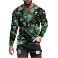 thumbnail image 1 of Stamzod Men Clothes Clearance Long Sleeve Tshirts Men Streetwear Shirts For Men Heart Digital Print Pullover Men Shirts Graphic Tees, 1 of 5