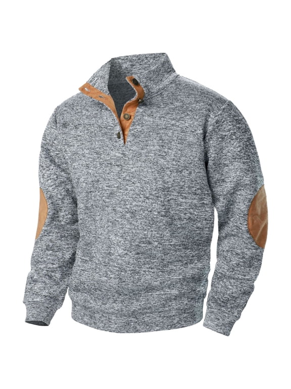 Men Clothes Plus Size Mens Long Sleeve Shirt Solid Color Button Up T Shirts Casual Loose Fit Gym Sportwear Streetwear Tee Shirts