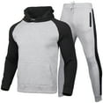 thumbnail image 1 of Stamzod Men'S Color Matching Casual Sportswear Hoodie Jogging Sweatpants With Pockets Suit Casual Jogging Athletic Suits Long Sleeve Track Suits For Men Set, 1 of 6