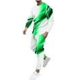 thumbnail image 1 of Stamzod Men's Tracksuits Outfits Set 2 Piece Colorblock Long Sleeve T-Shirt Pants Jogging Suits Warm Up Sweatsuits Track Suits Sets, 1 of 5