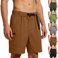thumbnail image 1 of Stamzod Men's Casual Cargo Shorts Lightweight Outdoor Hiking Work Shorts with Multi-Pocket Coffee D XXXXL, 1 of 10