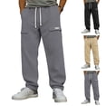 thumbnail image 1 of Stamzod Men's Corduroy Cargo Pants Elastic Waist Casual Joggers Sweatpants with Multi-Pocket Athletic Work Pants Gray-1 S, 1 of 10