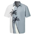 thumbnail image 1 of Stamzod Men's Hawaiian Shirt for Men Short Sleeve Shirt Collar Beach Stripe Print Summer Casual Button up Shirts for Men on Clearance, 1 of 4