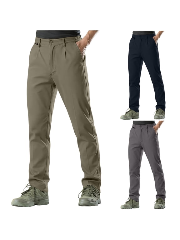 Men's Outdoor Track Pants Lightweight Stretch Ripstop Work Pants Fishing Travel Hiking Pants with Pocket Gray-2 XXXXL