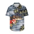 thumbnail image 1 of Stamzod Men's Plus Size Hawaiian Shirt Short Sleeve Casual Summer Beach Shirt Floral Print Button Down Tropical Shirts Graphic Tees On Clearance, 1 of 5