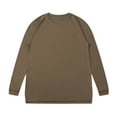 thumbnail image 1 of Stamzod Men's Pullover Sweatshirts Long Sleeve Solid Ribbed Athletic Shirts Crew Neck Plus Size Casual Basic Tee Tops on Clearace, 1 of 2