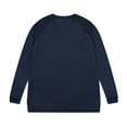 thumbnail image 1 of Stamzod Men's Pullover Sweatshirts Long Sleeve Solid Ribbed Athletic Shirts Crew Neck Plus Size Casual Basic Tee Tops on Clearace, 1 of 7