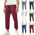 thumbnail image 1 of Stamzod Men's Sweatpants Solid Color Elastic Waist Jogging Pants Men Casual Gym Athletic Pants with Pocket Navy-2 XXXXXL, 1 of 8