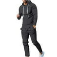 thumbnail image 1 of Stamzod Men's Sweatshirts 2 Piece Hoodie Casual Long Sleeve Pullover Men's Jogging Tracksuits Set with Pocket Fashion Men's Suits, 1 of 6