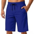 thumbnail image 1 of Stamzod Men's Swim Trunks 2 In 1 Quick-Dry Beach Shorts with Pockets Lightweight Bathing Suit Blue XXL, 1 of 7
