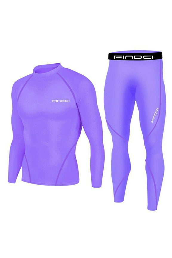 Men's Tracksuits Compression Shirt Pants Top Long Sleeve Sports Tight Base Layer Quick Dry Fitness Workout Set Fashion Men's Suits