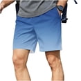 thumbnail image 1 of Stamzod Men's Workout Shorts Lightweight Gym Running Athletic Shorts with Pockets Elastic Waist Outdoor Hiking Shorts Light Blue-1 S, 1 of 6