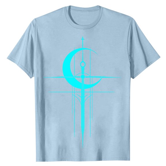 Stamzod Mens Graphic T-Shirts Fashion Print Crew Neck Short Sleeve Tee Casual Workout Shirts Big-Tall Sky Blue S