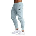 thumbnail image 1 of Stamzod Mens Joggers with Pocket Fashion Solid Color Stretch Waist Drawstring Sweatpants Casual Loose Fit Outdoor Workout Running Training Pants for Men Gray C L, 1 of 4